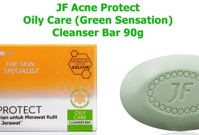 JF Acne Protect Oily Care (Green Sensation) Cleanser Bar Soap 90g
