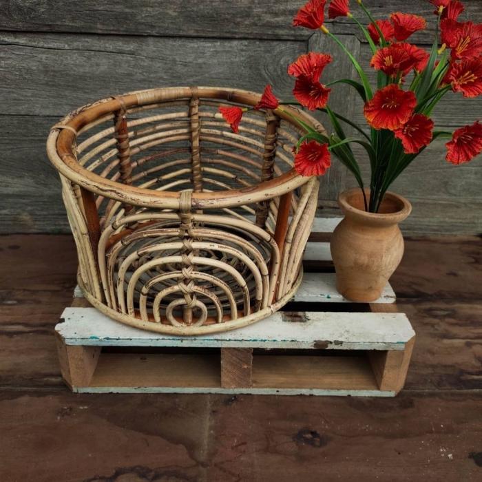 RAINBOW RATTAN BASKET