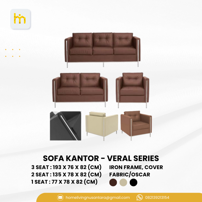 Veral Series Sofa For Office, House, Apartement, Hotel 